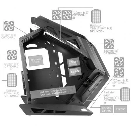 CAJA TORRE E-ATX XXL MC-TITAN NEGRO MARS GAMING